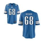 Men Detroit Lions #68 Taylor Decker Light Blue Game Jersey