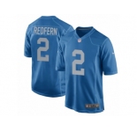 Men Nike Detroit Lions #2 Kasey Redfern Game Blue Alternate NFL Jersey