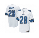 Men's Nike Detroit Lions #28 Quandre Diggs Game White NFL Jersey