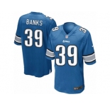 Men's Nike Detroit Lions #39 Johnthan Banks Game Light Blue Team Color NFL Jersey