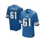 Men's Nike Detroit Lions #61 Kerry Hyder Game Light Blue Team Color NFL Jersey