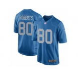 Men's Nike Detroit Lions #80 Michael Roberts Game Blue Alternate NFL Jersey