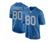 Men's Nike Detroit Lions #80 Michael Roberts Game Blue Alternate NFL Jersey