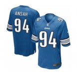 Men's Nike Detroit Lions #94 Ziggy Ansah Game Light Blue Team Color NFL Jersey