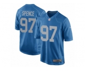 Men's Nike Detroit Lions #97 Akeem Spence Game Blue Alternate NFL Jersey