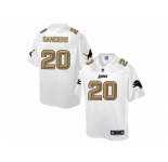 Nike Detroit Lions #20 Barry Sanders White Men's NFL Pro Line Fashion Game Jersey