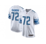 Nike Detroit Lions #72 Frank Ragnow Road Men White Game NFL Jersey