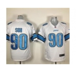 nike nfl jerseys detroit lions #90 ndamukong suh white[game]