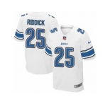 Men's Nike Detroit Lions #25 Theo Riddick Elite White NFL Jersey