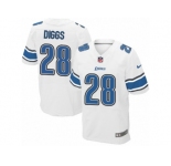 Men's Nike Detroit Lions #28 Quandre Diggs Elite White NFL Jersey