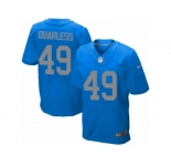 Men's Nike Detroit Lions #49 Andrew Quarless Elite Blue Alternate NFL Jersey