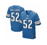 Men's Nike Detroit Lions #52 Antwione Williams Elite Light Blue Team Color NFL Jersey