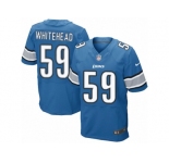 Men's Nike Detroit Lions #59 Tahir Whitehead Elite Light Blue Team Color NFL Jersey