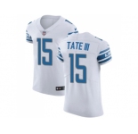 Nike Detroit Lions #15 Golden Tate III White Men Stitched NFL Vapor Untouchable Elite Jersey