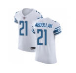 Nike Detroit Lions #21 Ameer Abdullah White Men Stitched NFL Vapor Untouchable Elite Jersey