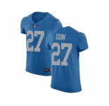 Nike Detroit Lions #27 Glover Quin Blue Throwback Men Stitched NFL Vapor Untouchable Elite Jersey