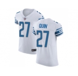Nike Detroit Lions #27 Glover Quin White Men Stitched NFL Vapor Untouchable Elite Jersey