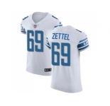 Nike Detroit Lions #69 Anthony Zettel White Men Stitched NFL Vapor Untouchable Elite Jersey