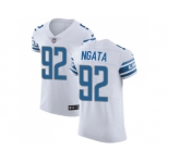 Nike Detroit Lions #92 Haloti Ngata White Men Stitched NFL Vapor Untouchable Elite Jersey