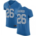 Nike Lions #26 Duron Harmon Blue Throwback Men's Stitched NFL Vapor Untouchable Elite Jersey