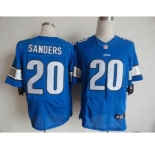 nike nfl jersey detroit lions #20 sanders blue[Elite]