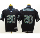 nike nfl jerseys detroit lions #20 b.sanders black[Elite Camo Fashion]