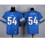 nike nfl jerseys detroit lions #54 levy blue[Elite]
