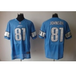 nike nfl jerseys detroit lions #81 calvin johnson blue[elite]