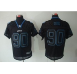 nike nfl jerseys detroit lions #90 ndamukong suh black[Elite lights out]