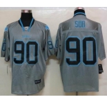 nike nfl jerseys detroit lions #90 ndamukong suh grey[Elite lights out]