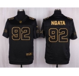 nike nfl jerseys detroit lions #92 ngata black gold collection[Elite]