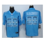 2015 new nike detroit lions #20 b.sanders blue strobe jerseys[limited]