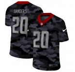 Detroit Lions #20 Barry Sanders Men's Nike 2020 Black CAMO Vapor Untouchable Limited Stitched NFL Jersey