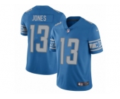 Men Nike Detroit Lions #13 T.J. Jones Blue Team Color Vapor Untouchable Limited Player NFL Jersey