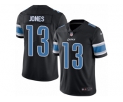 Men Nike Detroit Lions #13 T.J. Jones Limited Black Rush Vapor Untouchable NFL Jersey