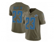 Men Nike Detroit Lions #23 Darius Slay Limited Olive 2017 Salute to Service NFL Jersey