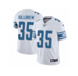 Men Nike Detroit Lions #35 Miles Killebrew White Vapor Untouchable Limited Player NFL Jersey