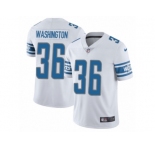 Men Nike Detroit Lions #36 Dwayne Washington White Vapor Untouchable Limited Player NFL Jersey