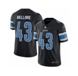 Men Nike Detroit Lions #43 Nick Bellore Limited Black Rush Vapor Untouchable NFL Jersey