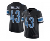 Men Nike Detroit Lions #43 Nick Bellore Limited Black Rush Vapor Untouchable NFL Jersey