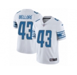 Men Nike Detroit Lions #43 Nick Bellore White Vapor Untouchable Limited Player NFL Jersey