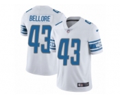 Men Nike Detroit Lions #43 Nick Bellore White Vapor Untouchable Limited Player NFL Jersey