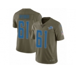 Men Nike Detroit Lions #61 Kerry Hyder Limited Olive 2017 Salute to Service NFL Jersey