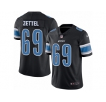 Men Nike Detroit Lions #69 Anthony Zettel Limited Black Rush Vapor Untouchable NFL Jersey