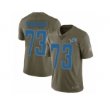 Men Nike Detroit Lions #73 Greg Robinson Limited Olive 2017 Salute to Service NFL Jersey