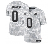 Men's Detroit Lions #0 Terrion Arnold 2024 F.U.S.E Arctic Camo Salute To Service Limited Stitched Football Jersey