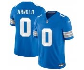 Men's Detroit Lions #0 Terrion Arnold New Blue 2024 Draft F.U.S.E. Vapor Limited Football Stitched Jersey