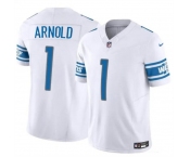 Men's Detroit Lions #1 Terrion Arnold White 2024 Draft F.U.S.E. Vapor Untouchable Limited Football Stitched Jersey