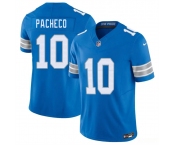 Men's Detroit Lions #10 Isiah Pacheco Blue 2026 F.U.S.E. Vapor Limited Stitched Jersey