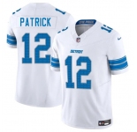 Men's Detroit Lions #12 Tim Patrick White 2025 F.U.S.E. Vapor Limited Football Stitched Jersey